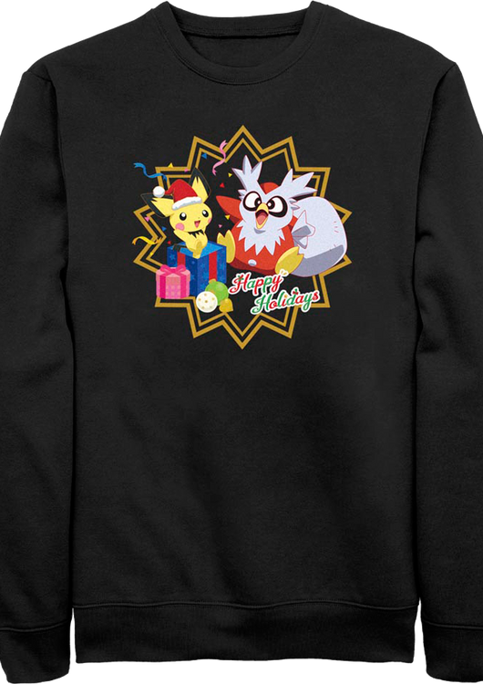 Happy Holidays Pokemon Sweatshirt - main product image