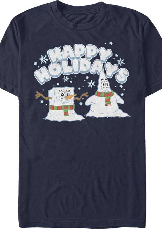 Happy Holidays SpongeBob SquarePants T-Shirt - main product image