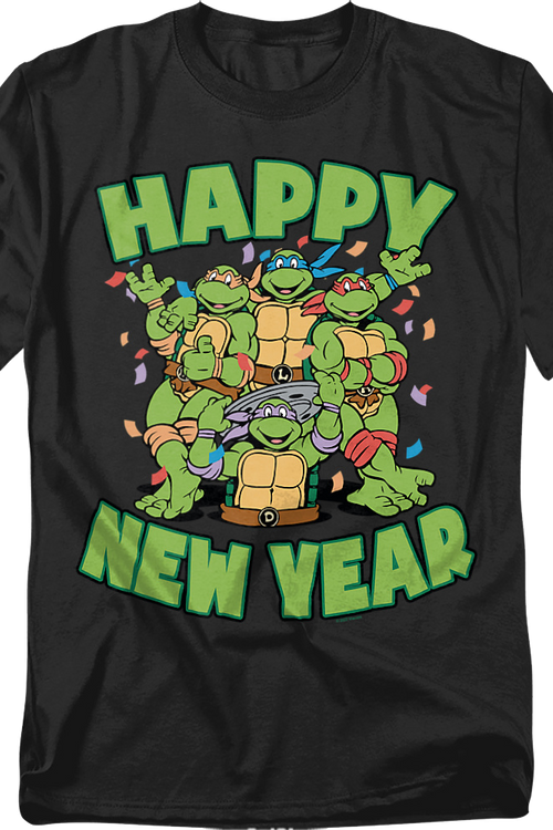 Happy New Year Teenage Mutant Ninja Turtles T-Shirtmain product image