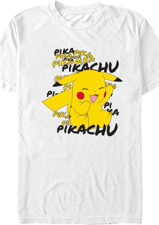 Happy Pikachu Pokemon T-Shirt - main product image