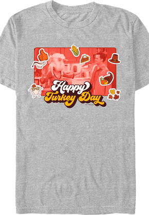Happy Turkey Day Collage Friends T-Shirt