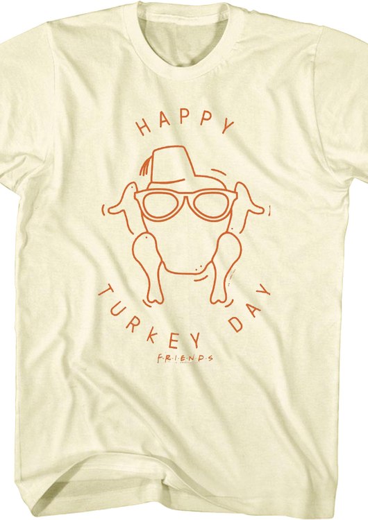 Happy Turkey Day Friends T-Shirt - main product image