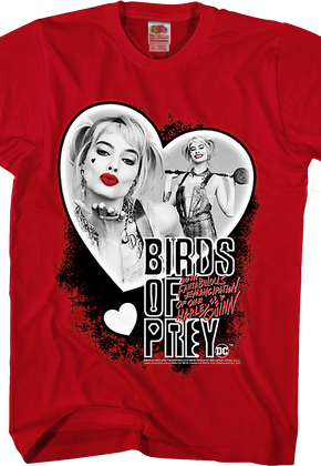Harley Quinn Heart Collage Birds Of Prey T-Shirt