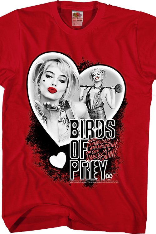Harley Quinn Heart Collage Birds Of Prey T-Shirtmain product image