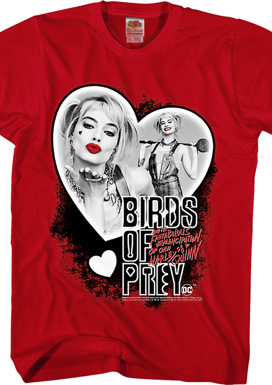 Harley Quinn Heart Collage Birds Of Prey T-Shirt - main product image