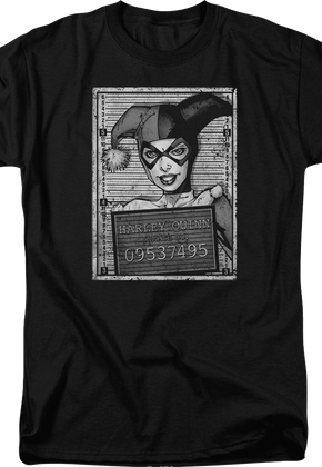 Harley Quinn Mug Shot DC Comics T-Shirt