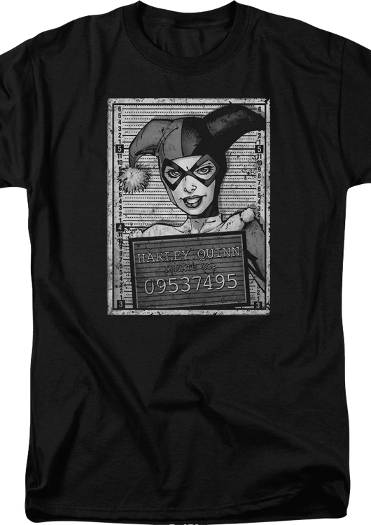 Harley Quinn Mug Shot DC Comics T-Shirt - main product image