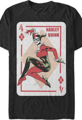 Harley Quinn Playing Card DC Comics T-Shirt
