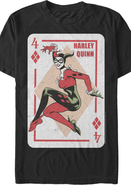 Harley Quinn Playing Card DC Comics T-Shirt - main product image
