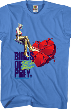 Harley Quinn Shattered Heart Birds Of Prey T-Shirt