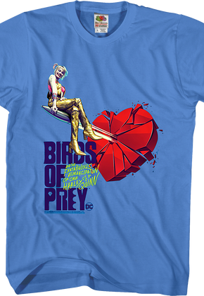 Harley Quinn Shattered Heart Birds Of Prey T-Shirt