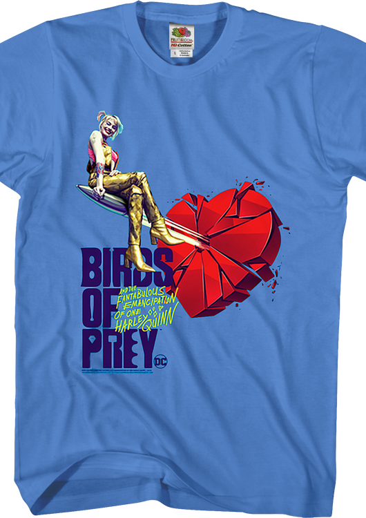 Harley Quinn Shattered Heart Birds Of Prey T-Shirt - main product image