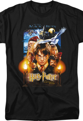 Harry Potter And The Sorcerer's Stone Poster Harry Potter T-Shirt