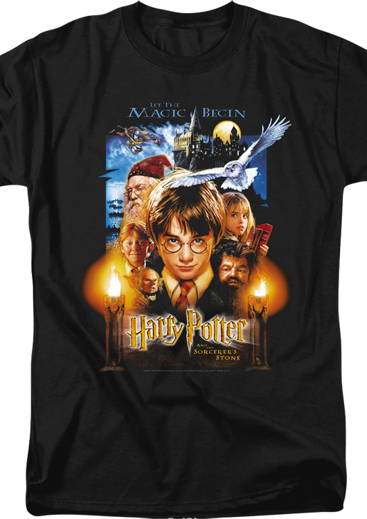 Harry Potter And The Sorcerer's Stone Poster Harry Potter T-Shirt - main product image