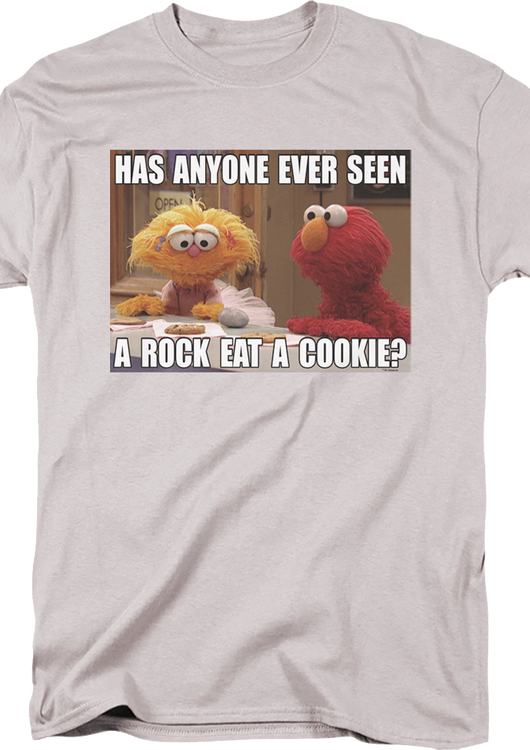 Has Anyone Ever Seen A Rock Eat A Cookie Sesame Street T-Shirt - main product image