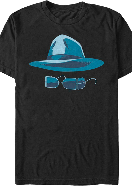 Hat And Glasses Invisible Man T-Shirt - main product image