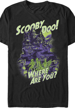 Haunted House Scooby-Doo Where Are You T-Shirt