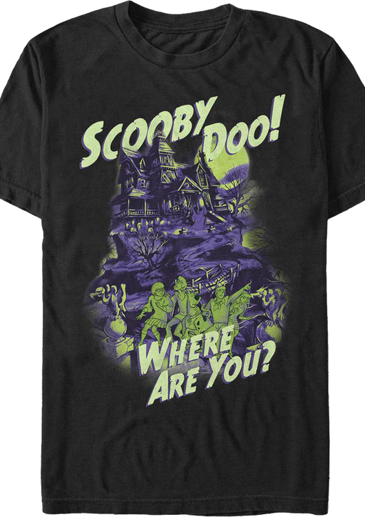 Haunted House Scooby-Doo Where Are You T-Shirt - main product image