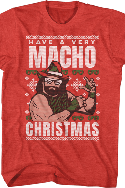Have A Macho Christmas Faux Ugly Sweater Macho Man Randy Savage Shirtmain product image