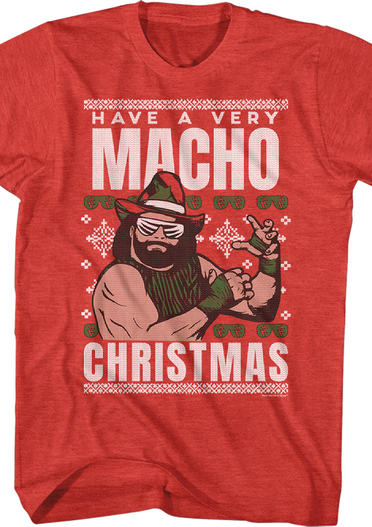 Have A Macho Christmas Faux Ugly Sweater Macho Man Randy Savage Shirt - main product image