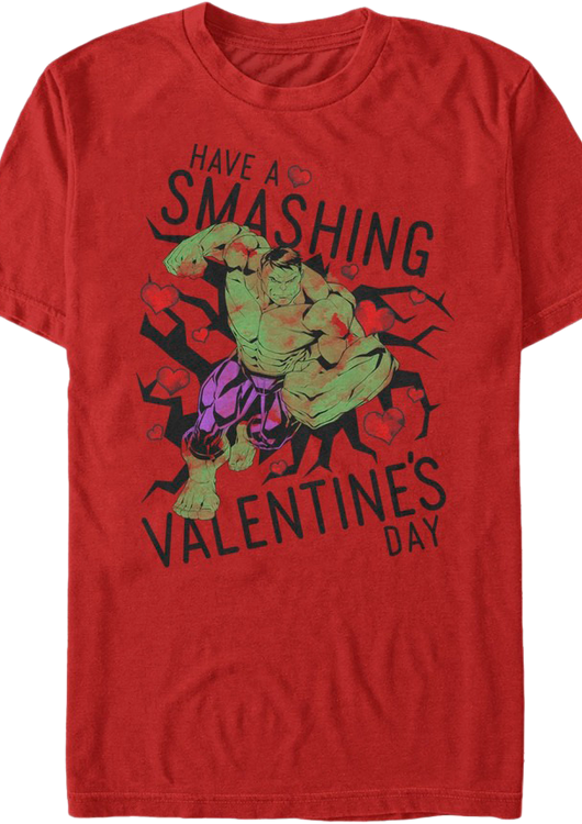 Have A Smashing Valentine's Day Incredible Hulk T-Shirt - main product image
