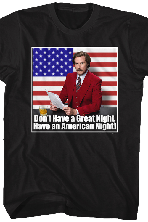 Have an American Night Anchorman T-Shirt - main product image