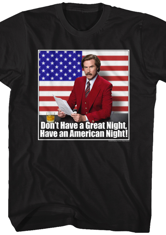 Have an American Night Anchorman T-Shirt - main product image