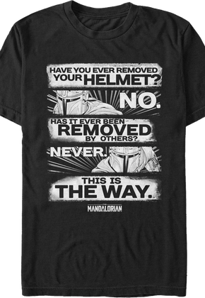 Have You Ever Removed Your Helmet Star Wars The Mandalorian T-Shirt