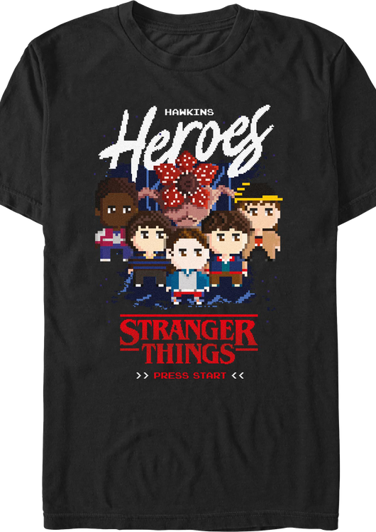 Hawkins Heroes Stranger Things T-Shirt - main product image