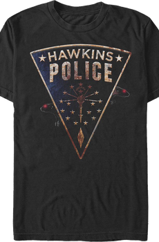 Hawkins Police Rats Patch Stranger Things T-Shirt