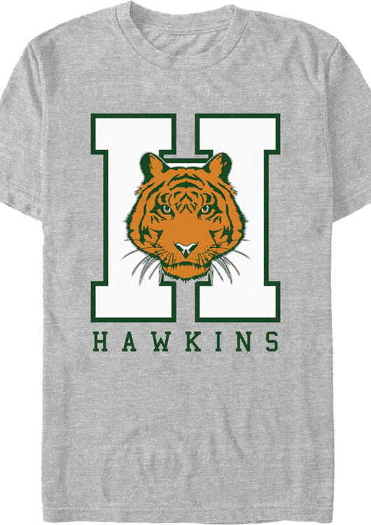 Hawkins Tigers Logo Stranger Things T-Shirt - main product image