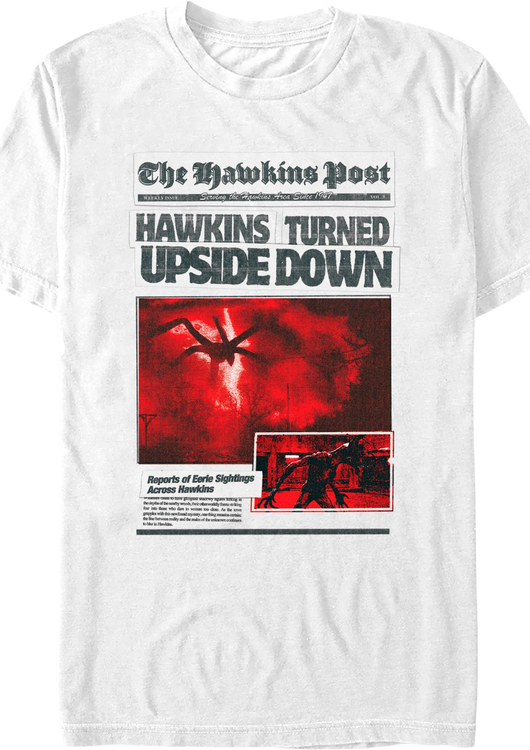 Hawkins Turned Upside Down Stranger Things T-Shirt - main product image