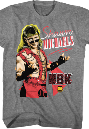 Gray HBK Shawn Michaels T-Shirt