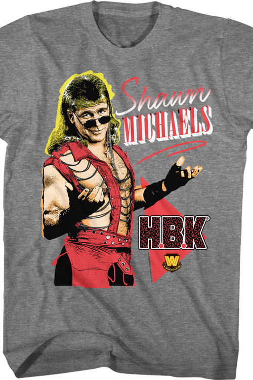 Gray HBK Shawn Michaels T-Shirt - main product image