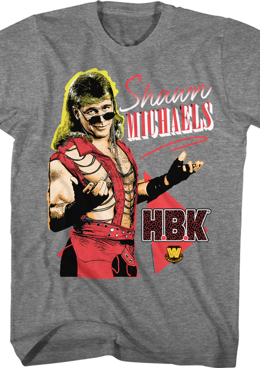 Gray HBK Shawn Michaels T-Shirt - main product image