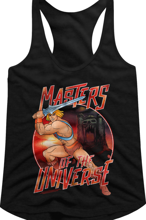 Ladies He-Man Action Pose Masters of the Universe Racerback Tank Topmain product image