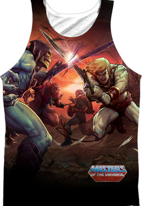 He-Man and Skeletor Battle Masters of the Universe Tank Top