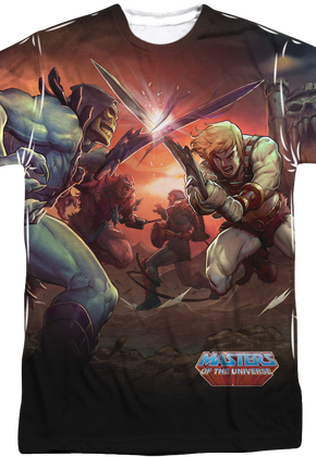 He-Man and Skeletor Battle Sublimation Shirt
