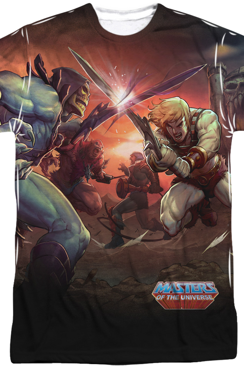 He-Man and Skeletor Battle Sublimation Shirtmain product image