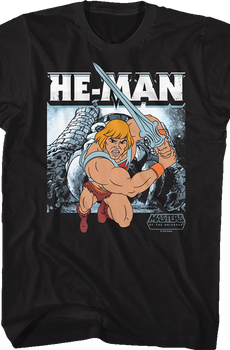 He-Man Castle Grayskull Action Pose Masters of the Universe T-Shirt