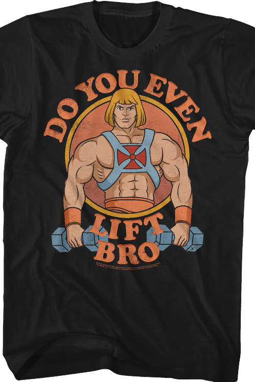 He-Man Do You Even Lift Bro Masters of the Universe T-Shirt - main product image