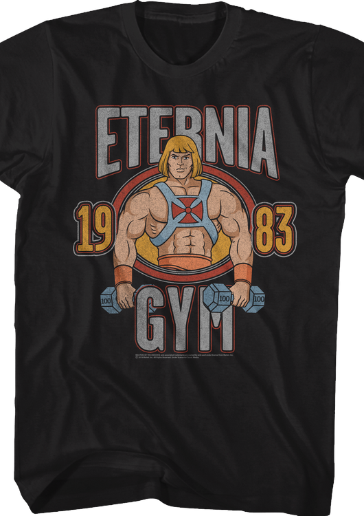 He-Man Eternia Gym Masters of the Universe T-Shirt - main product image