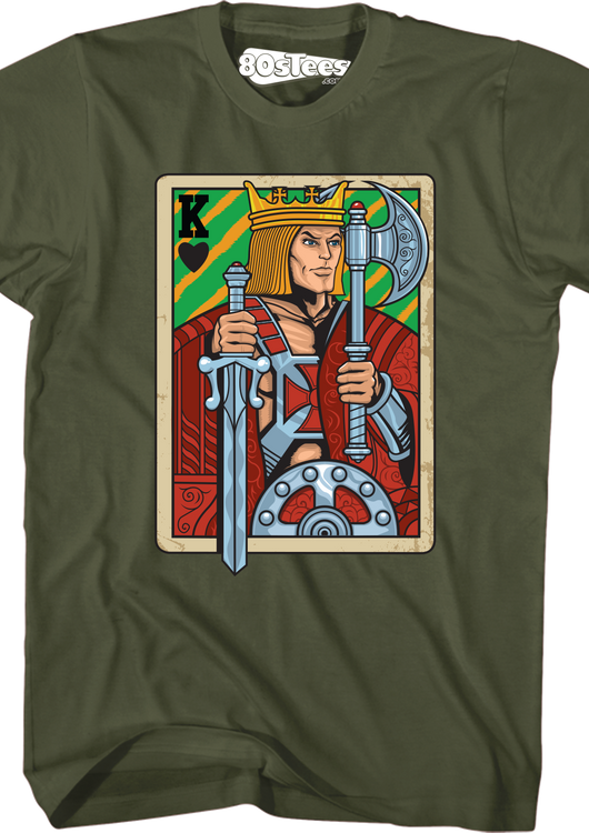 He-Man King Adam Playing Card T-Shirt - main product image