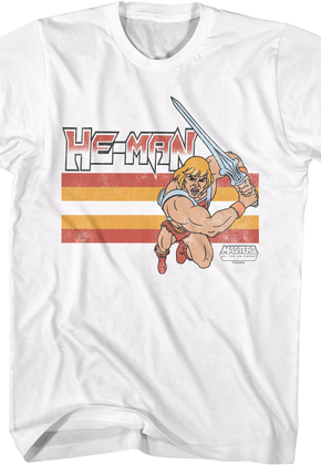 He-Man Retro Stripes Masters of the Universe T-Shirt