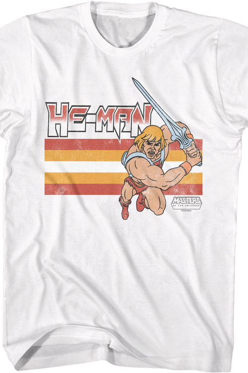He-Man Retro Stripes Masters of the Universe T-Shirtmain product image