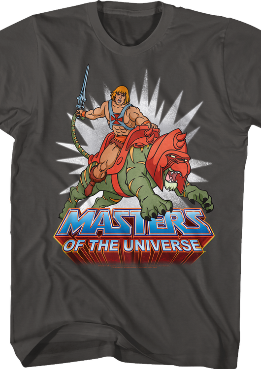 He-Man Rides Into Battle Masters of the Universe T-Shirt - main product image