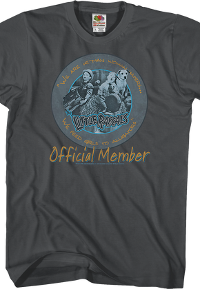 He-Man Woman Haters Club Official Member Little Rascals T-Shirt