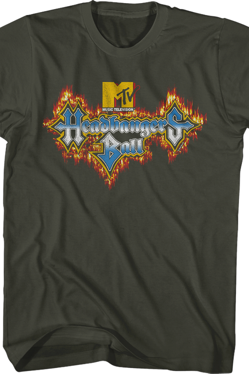 Headbangers Ball Flaming Logo MTV Shirt - main product image