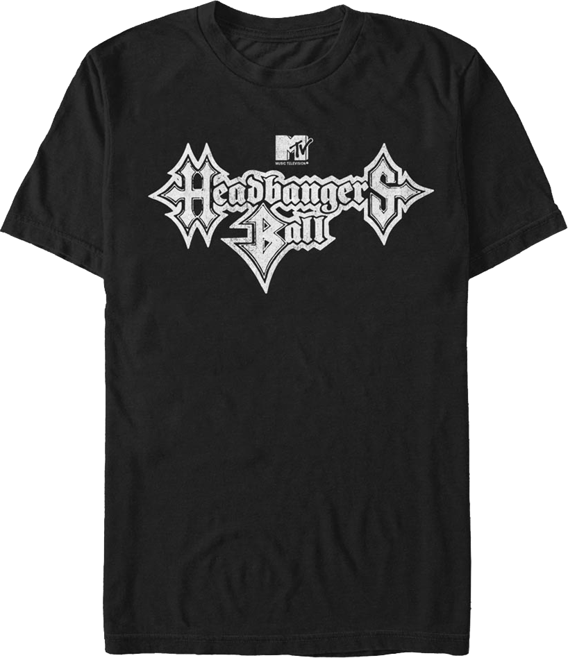 MTV Headbangers Ball T-Shirt - Officially Licensed, Heather Grey, Men's XL