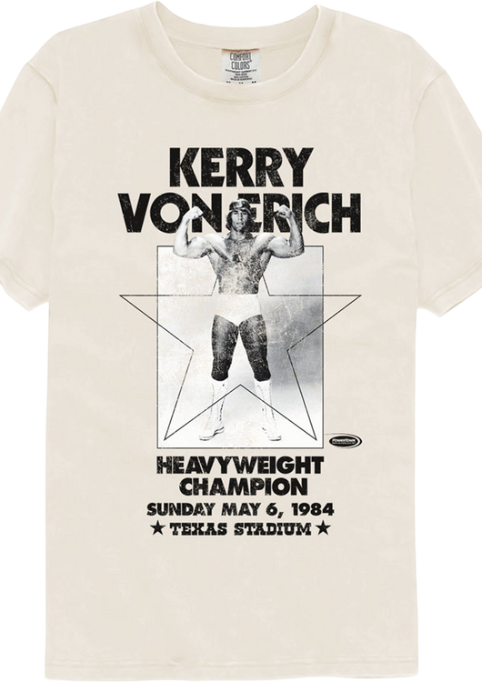 Heavyweight Champion Kerry Von Erich Comfort Colors Brand T-Shirt - main product image